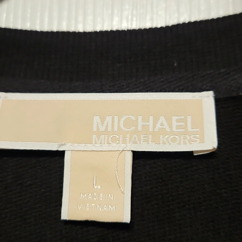 Michael Kors Grommet Lace-Up Sweatshirt